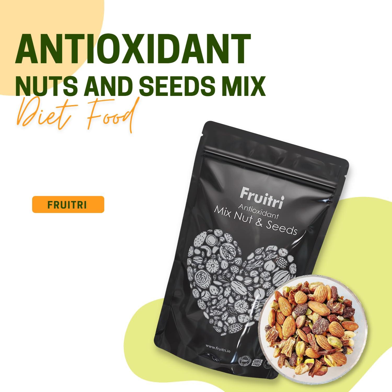 Fruitri Fruitri Antioxidant Nuts and Seeds Mix 200g, Seeds for eating, Super healthy mix dry fruits (Antioxidant Mix dry fruits)