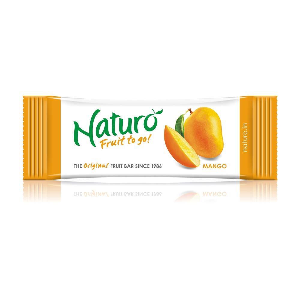 Naturo Naturo Mango Fruit Bars X 6 Pack (12 Fruit Bars per Pack) | Pack of 6 | Real Mango Fruit Candy | No Preservatives, Artificial Colour or Flavours