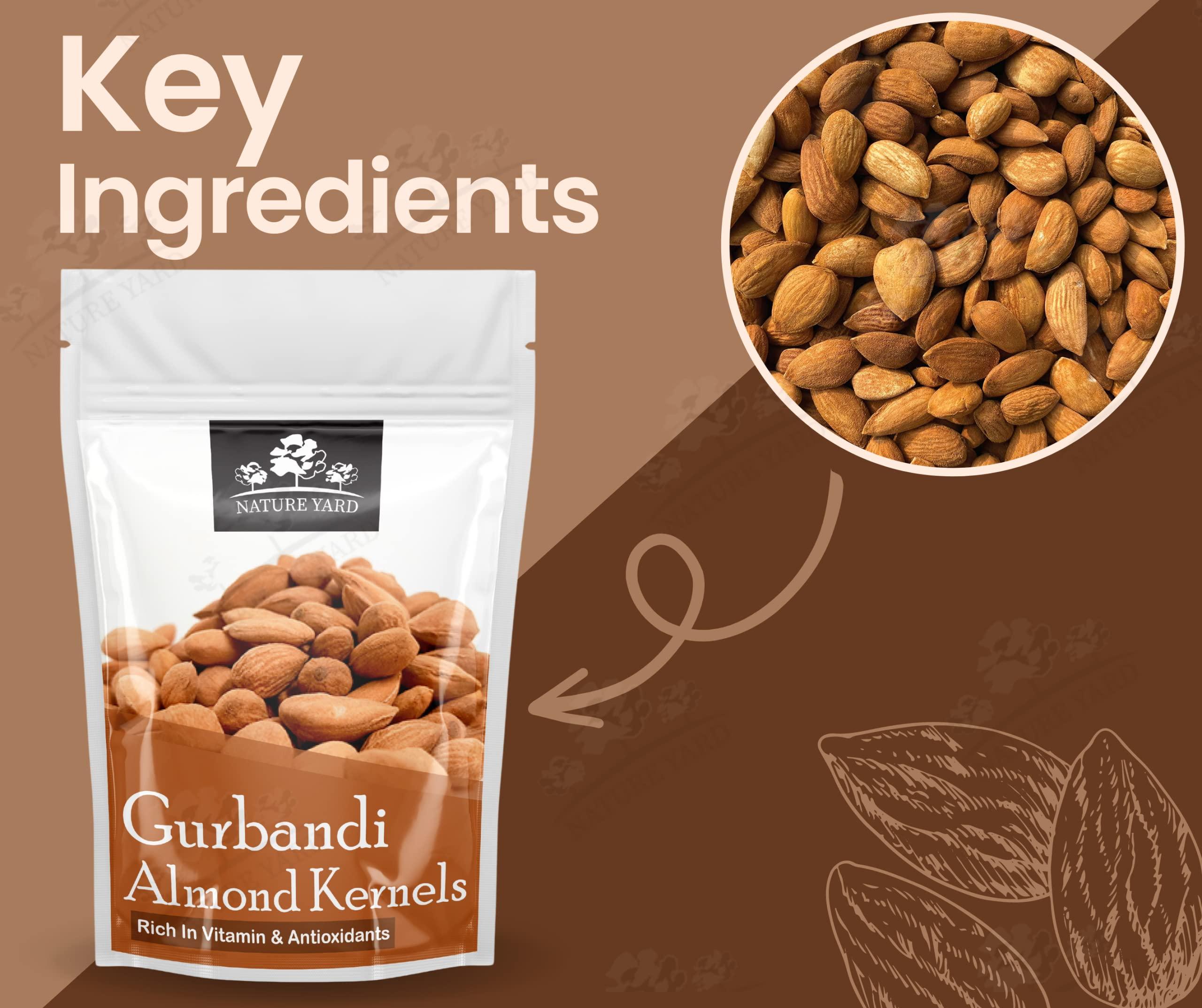 NATURE YARD NATURE YARD Orignal Afghan Gurbandi Almond/Badam Giri - 100% Pure & Natural Rich in Oil - 1Kg