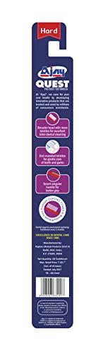 Raghav Lifestyle Products Ajay Quest manual toothbrush for adults (Pack of 6 Pcs) Hard,Multcolor