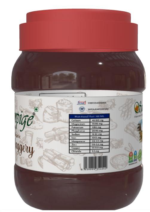 Sampige Sampige Liquid Jaggery Certified Organic Joni Bella Liquid Jaggery-Sugarcane Jaggery Syrup Bella Liquid Jaggery(1Kg) Certified Organic Joni Bella