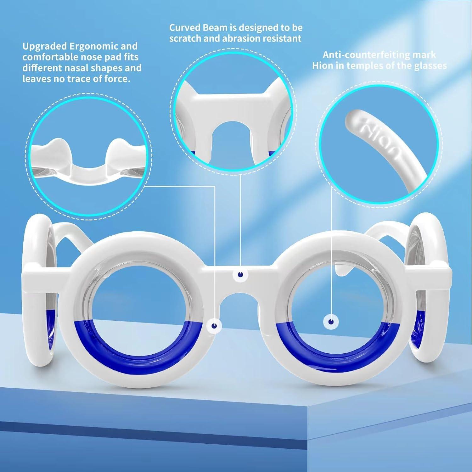 NIVAKINI NIVAKINI Anti-Motion Car Sickness Control for Kids Glasses Vomiting Glasses Relieve Airsickness Seasickness Goggles Light Portable Travel Vomiting Glasses Nausea Vertigo Relief Migraine glasses Suitable For Adults & Children Blue Gaming Glasses No Le