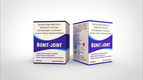 S G WELNESS S G Welness Bonit-Joint | Joint Support Supplement for Flexibility and Mobility | Joint Pain Relief Supplement with Jal Jeera Flavor | Suitable for Men & Women - Pack of 15 Sachet