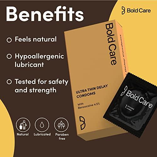 Bold Care Bold Care Multi textured condoms + Ultra Thin Delay Condoms - Super Saver pack - Designed to fit perfectly - Paraben free
