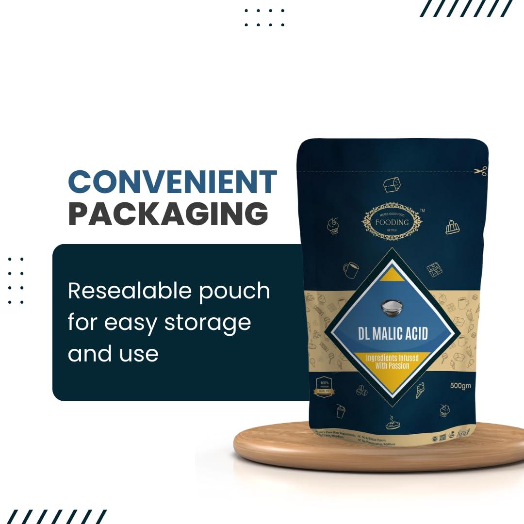 Fooding Fooding DL-Malic Acid Powder - 1 KG