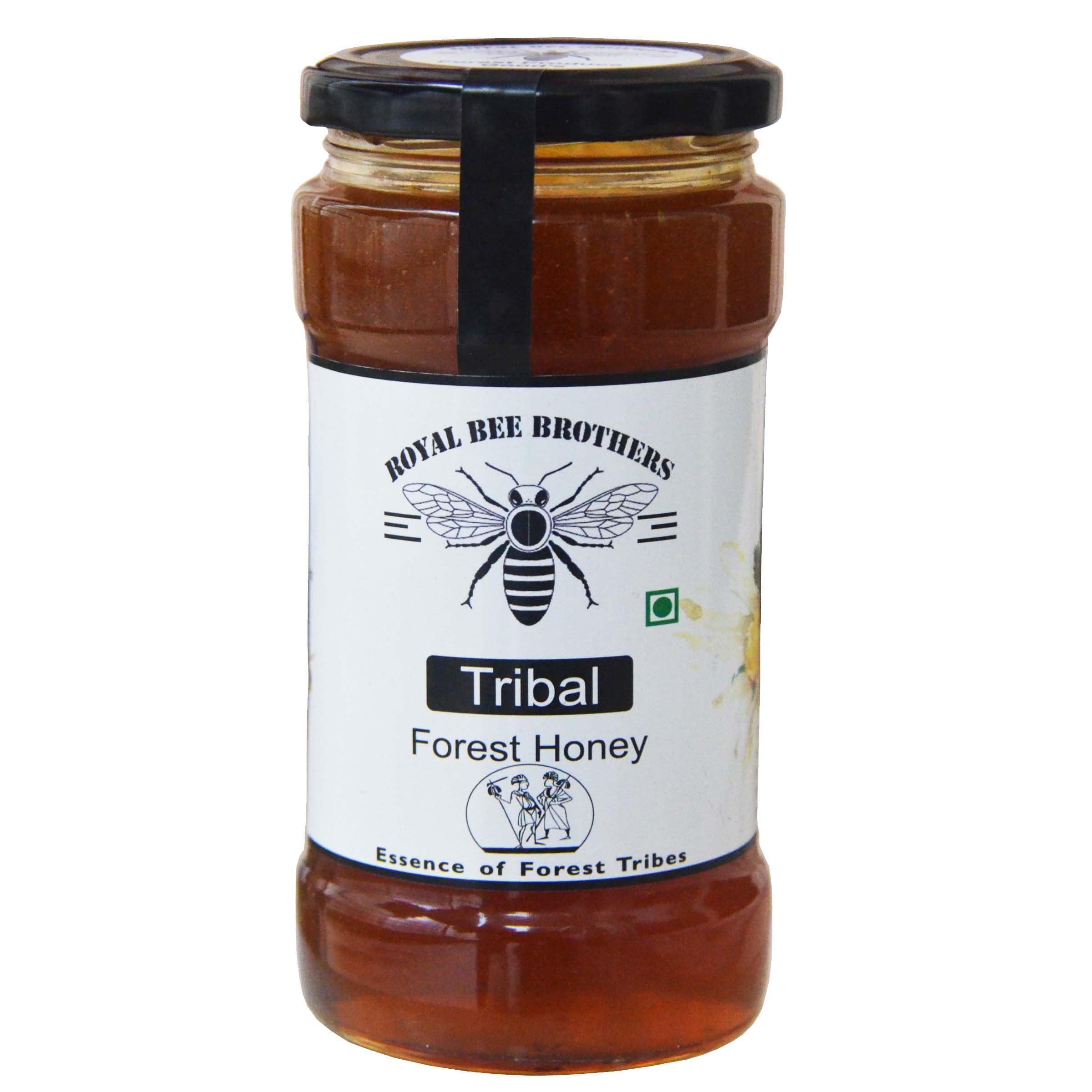 Royal Bee Brothers Royal Bee Brothers | Tribal Natural Forest Honey | Produce of Wild Honey Bees | 100% Raw, Unprocessed, Unheated, Unfiltered, No Chemical, No Adulteration | 250 g