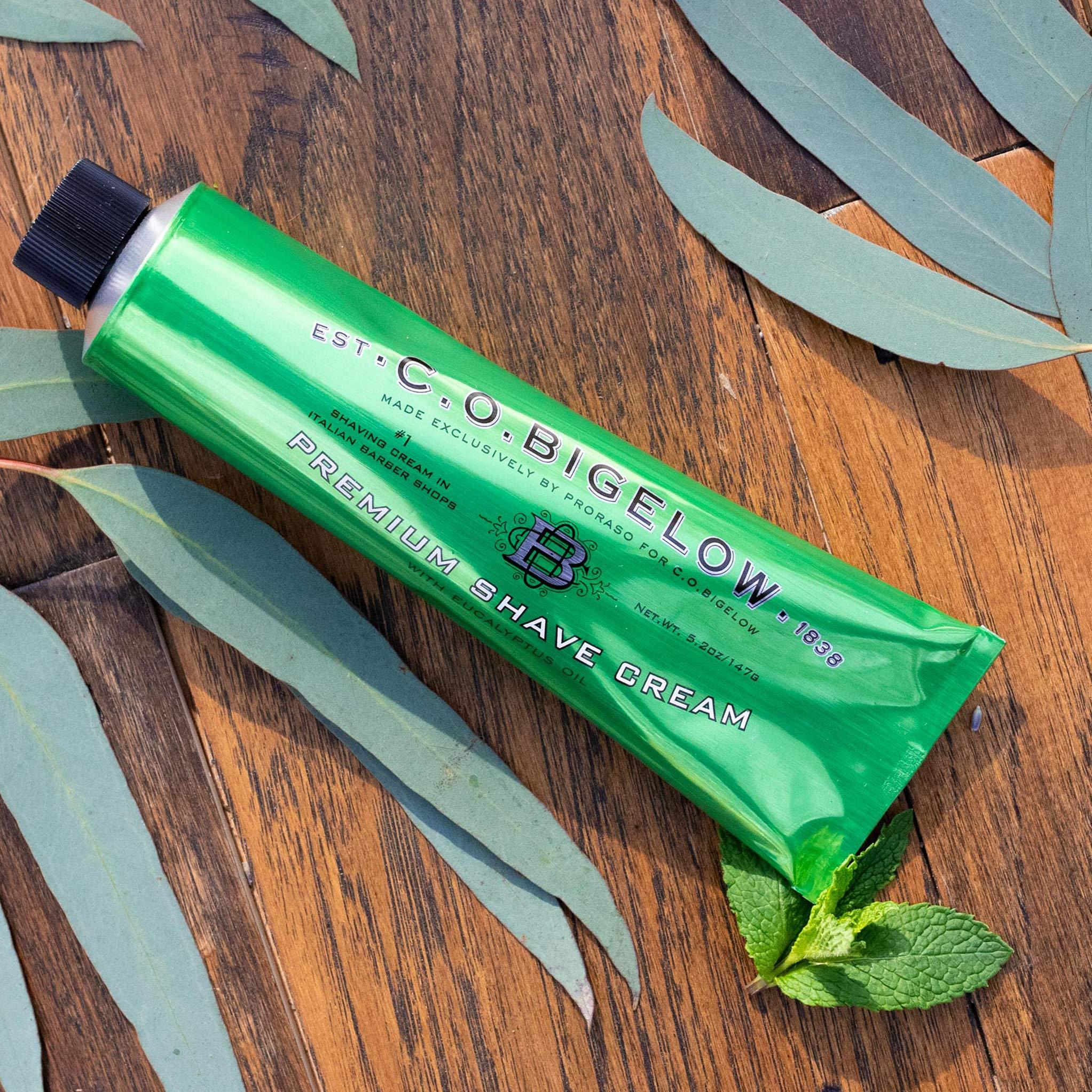 C.O. Bigelow C.O. Bigelow Premium Shaving Cream for Men, 5.2 Oz with Eucalytpus & Coconut Oil