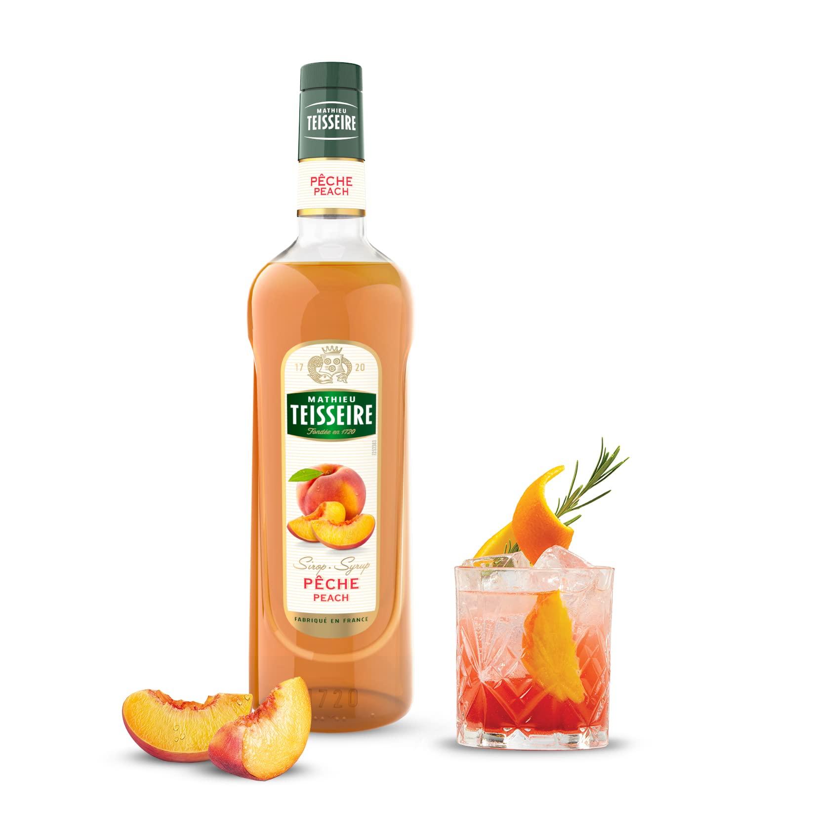 Mathieu Teisseire Mathieu Teisseire Peach Syrup, 23.67 fl oz 700 ml
