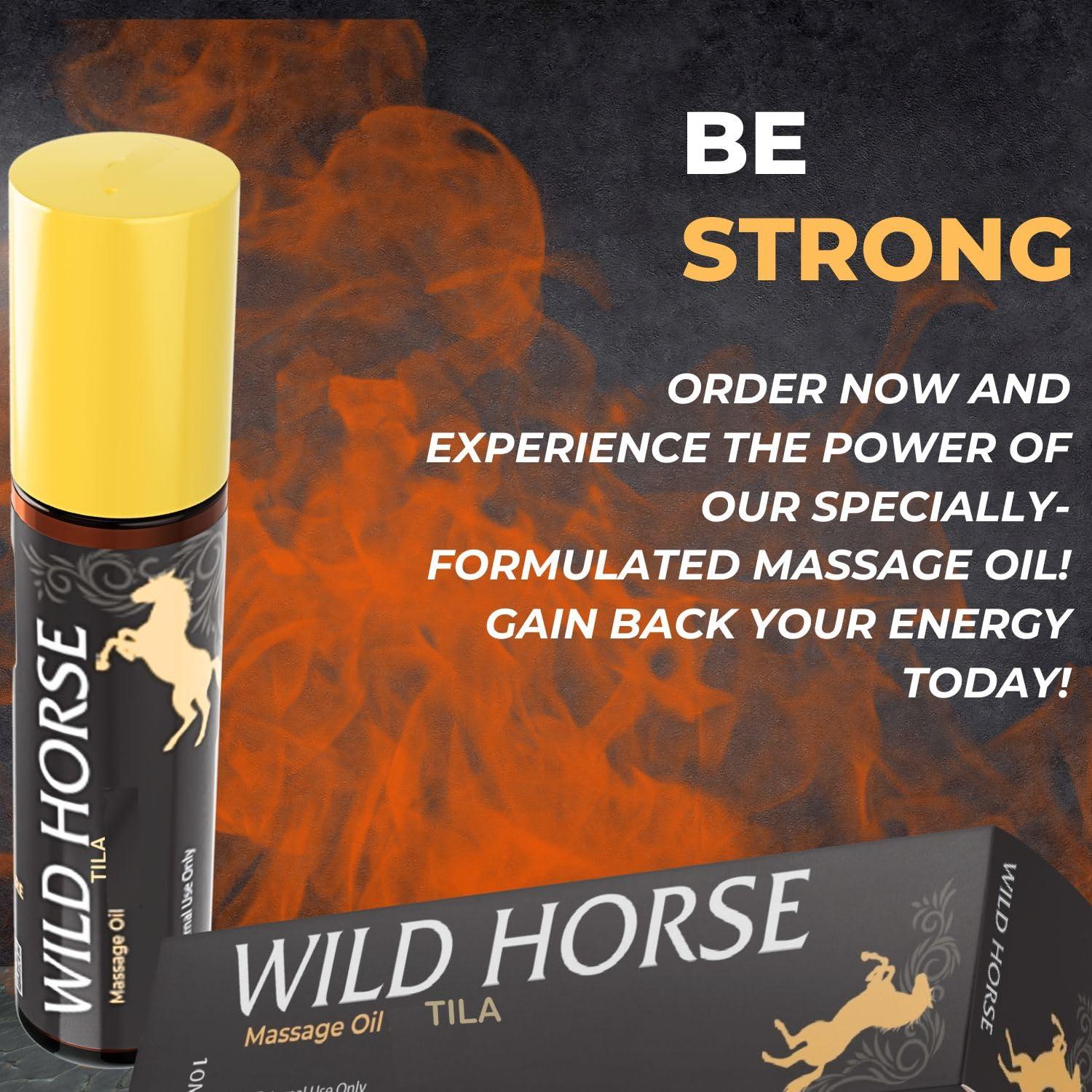 WILD HORSE TILA WILD HORSE TILA UNANI MASSAGE OIL | 100% NATURAL 16ml, Pack of 1 Bottle (2)