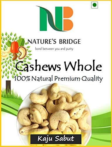 Nature's Bridge Nature's Bridge Premium Whole Cashew Nuts 400 gm / Kaju Sabut / Kaju / Jumbo Size Kaju / Cashew Nuts - 400 gm Jar Pack