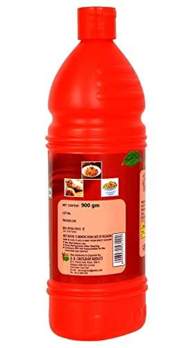 navrang Navrang Tom-Tom Tomato Sauce Spicy Hot Chutney Gourmet Veg Snacks, Gluten Free Fresh Sauce Bottle: 900gm