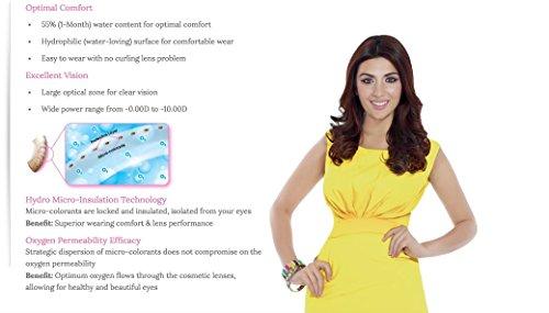 FreshKon FreshKon® Colors Fusion Cosmetic Monthly Contact Lenses (Dazzlers, Perky Brown)