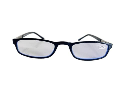 SAIYED CHASMA GHAR Blue Ray Cut Reading Glasses Without Coating Blue Cut Anti Reflection For Mobile & Computer Glasses UV Protection Glasses Black Frame Premium Specs For Unisex By SAIYED CHASMA GHAR (+1.50)