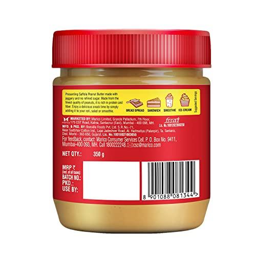 Saffola Saffola Peanut Butter Creamy , 350 gm | High Protein Peanut Butter | Only Jaggery, No Refined Sugar