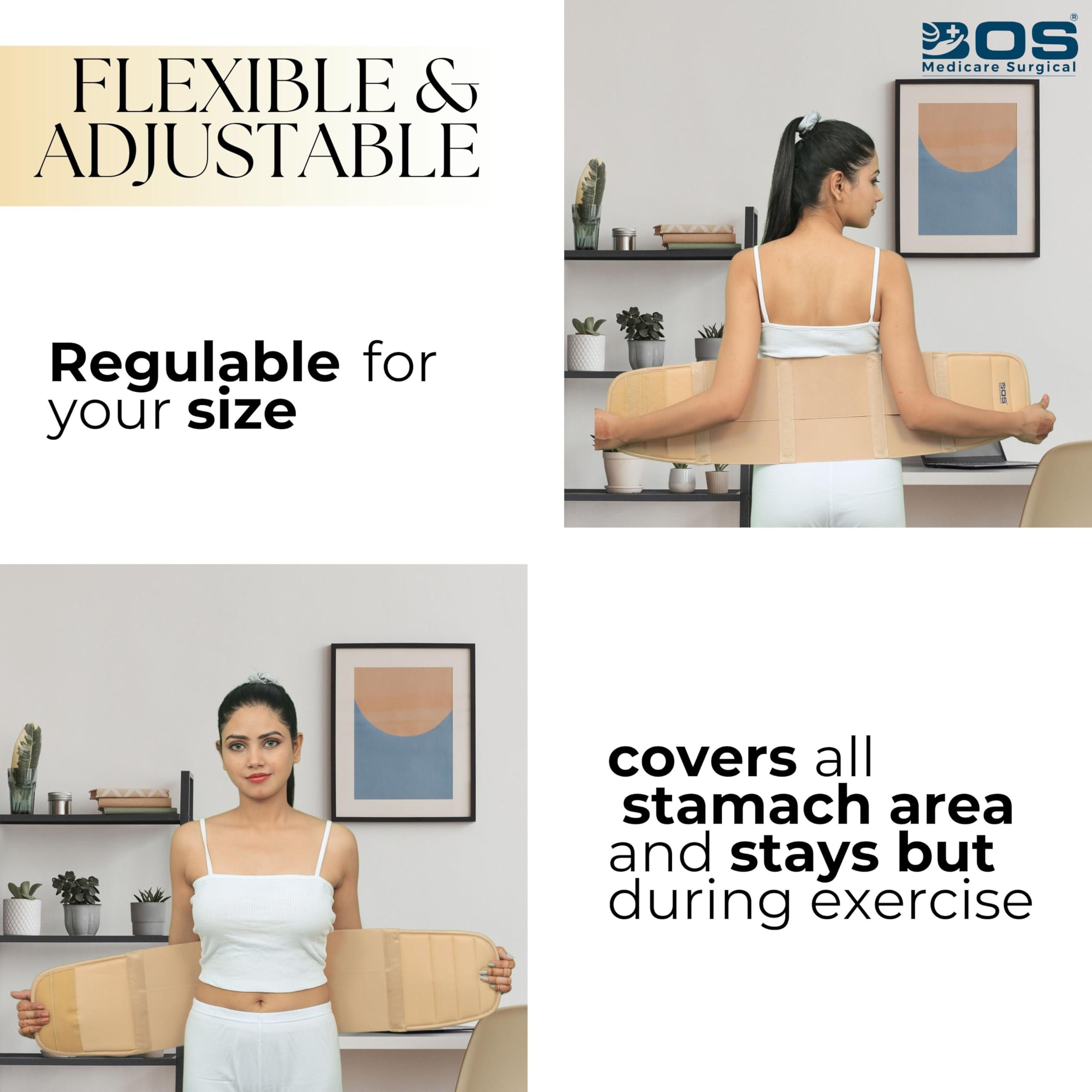 BOS MEDICARE SURGICAL BOS MEDICARE SURGICAL Abdominal Belt useful for Tummy reduction after pregnancy and post operative care provide compression and support to abdominal area (Large)