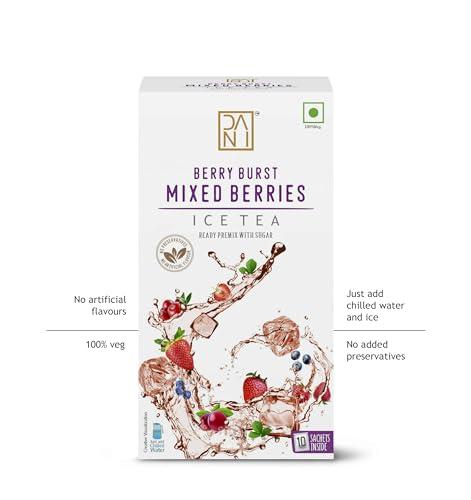 DANI Dani Berry Burst Mixed Berries Ice Tea - Preservative-Free Instant Chilled Ice Tea with Mixed Berries Flavor (200g)