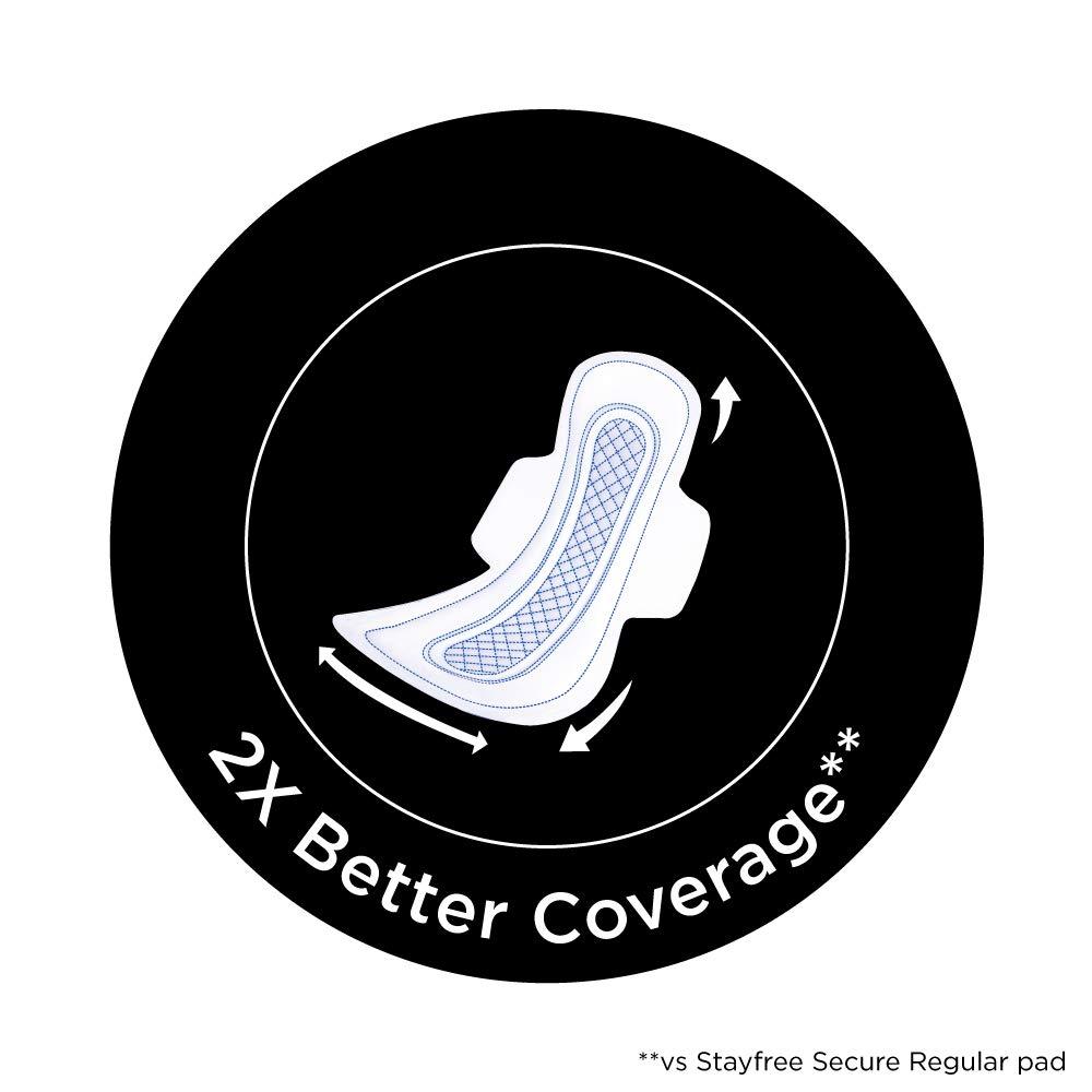 Stayfree Stayfree All Night XL Dry Max Cover Sanitary Napkins - 42 Pads (Super Saver Pack) & Stayfree Advanced XL All Night Sanitary napkins (28 Count)