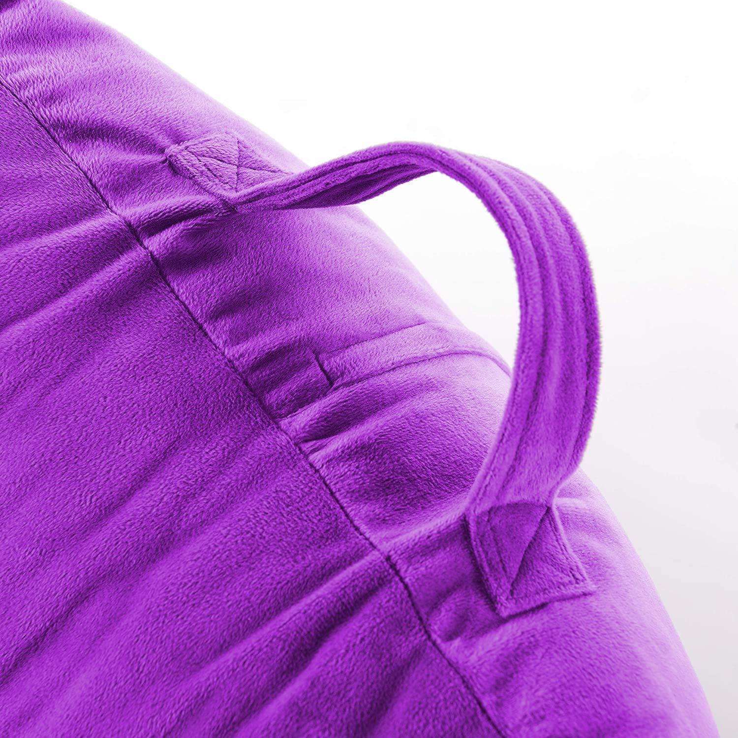 PUM PUM PumPum Back Rest Reading Pillow with Arm Rest - Comfortable Support for Reading, Watching TV, or Relaxing (Purple)
