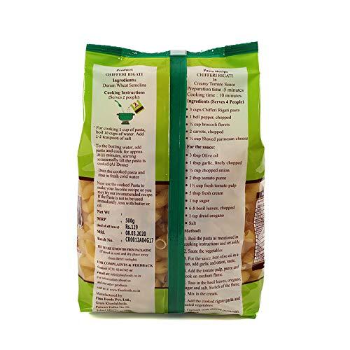 Finosta Finosta Penne Pasta, 500gm with Chifferi Rigati Pasta 500 Gram , Combo Pack