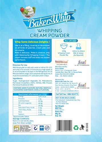 Bakerswhip Bakerswhip Whipping Cream Powder, 450g ( Pack of 2)