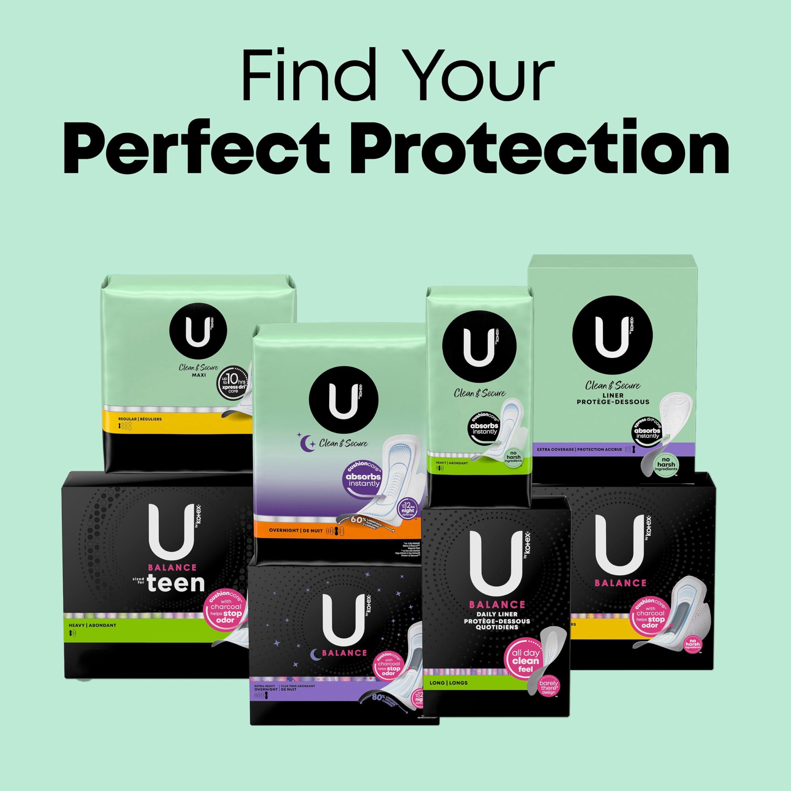 U by Kotex U by Kotex Security Ultra Thin Pads Long Unscented 56 Count