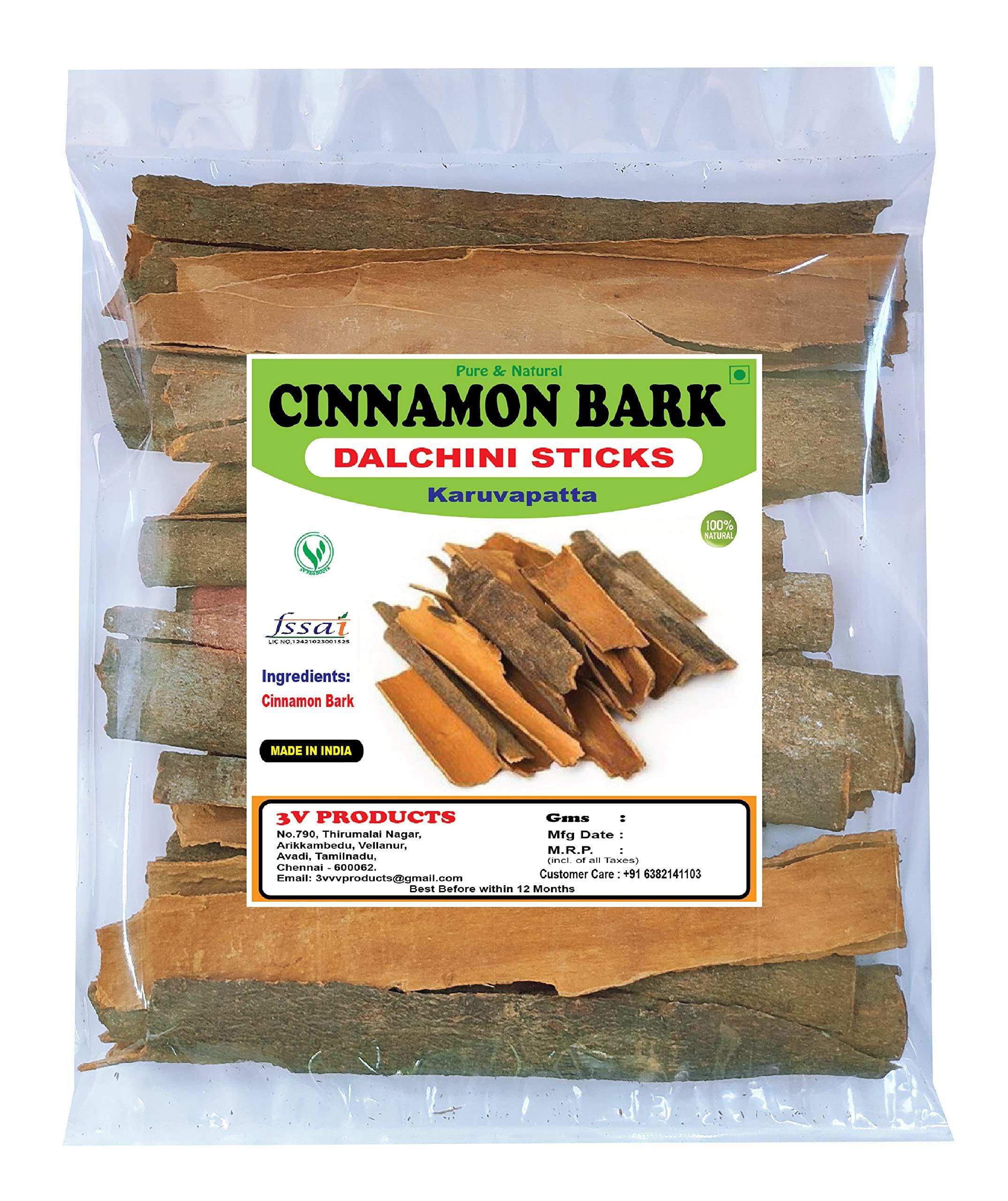 3V PRODUCTS 3V PRODUCTS Cinnamon Bark 1Kg | Dalchini | Karuvapatta | Lavanga pattai | Cinnamon Cassia