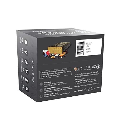 HYP HYP - Meal Replacement Whey Protein Bar Variety Pack (6x60g) | 20g Per Bar | 2 Almond Fudge + 2 Peanut Butter + 2 Cookies and Cream | Includes Whey Protein | Gluten Free Protein Bars | Protein Snacks