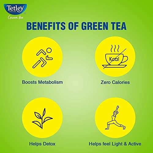 Tetley Tetley Green Tea Bags, Ginger Mint Lemon (50 Tea Bags), 75 grams, Pack of 1