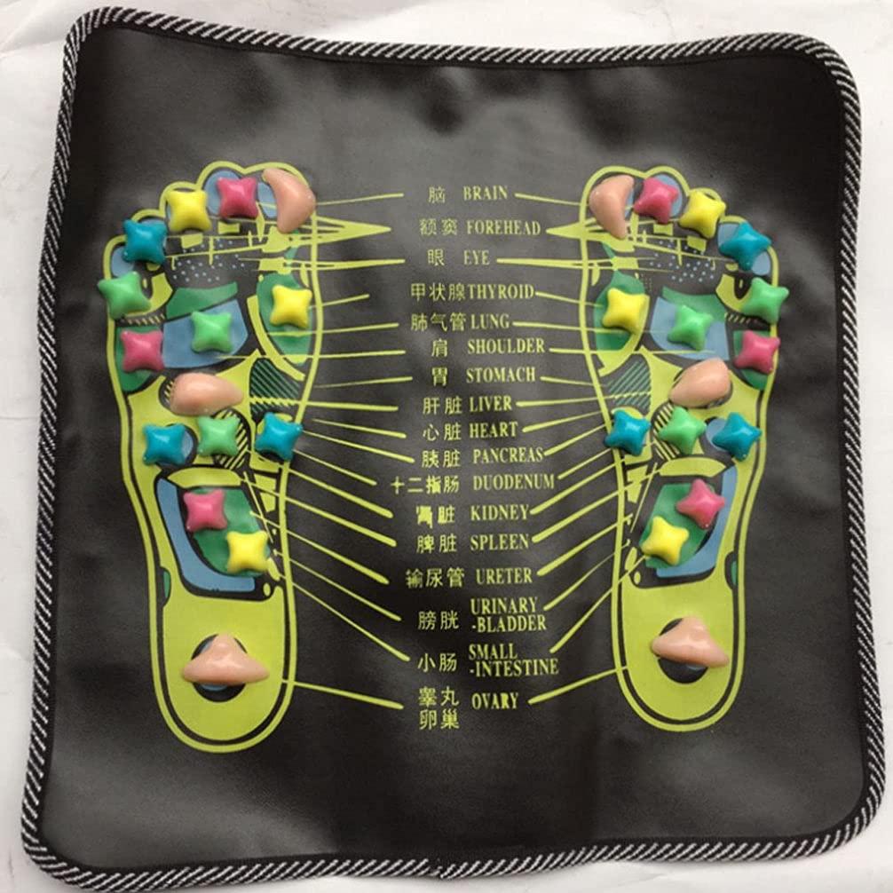 FOMIYES FOMIYES Pebble Foot Massage Mat Acupuncture Mat Reflexology Foot Massage Mat Foot Pad Reflexology Walk Massage Mat for Relax Body Acupressure Mat
