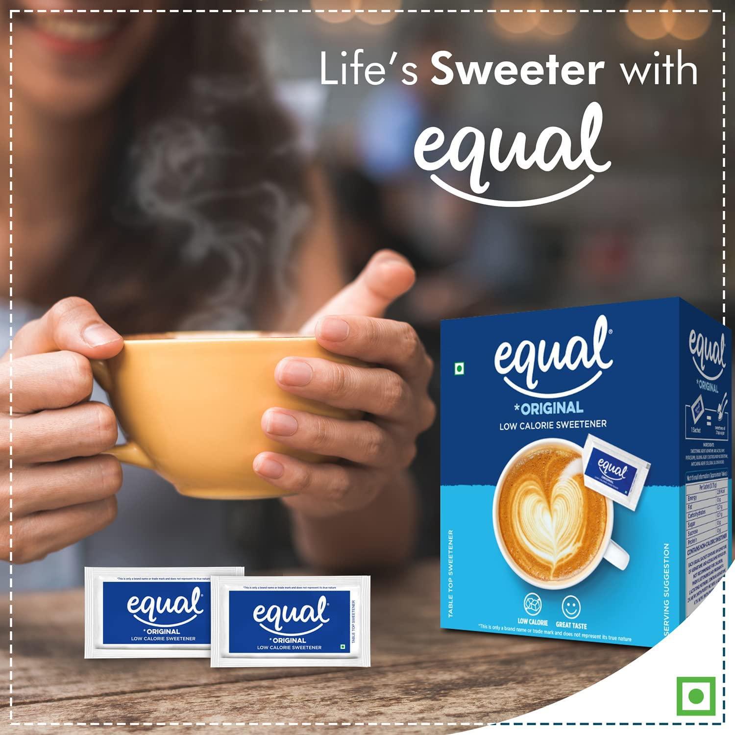 Generic Equal Sweetener, Sugar Free, Low Calories, Sugar - 100 Sachets,(Pack of 3)