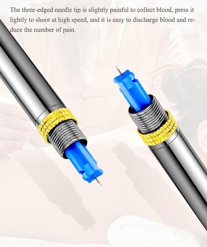 Generic Acuressure/Acupuncture hijama lancent pen needle [ pack of 2 ] [ total needles 100 ]