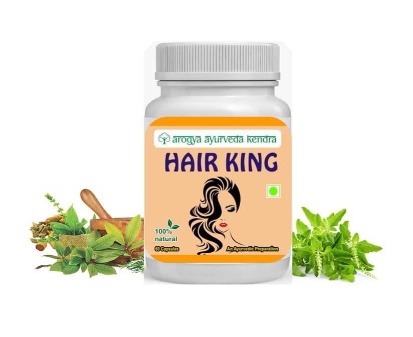 Arogya Ayurveda Kendra Arogya Ayurveda Hair King Capsule for Healthy & Lutrous Hairs (60 Capsule Pack) for Men & Women. Give one last try to yourself.