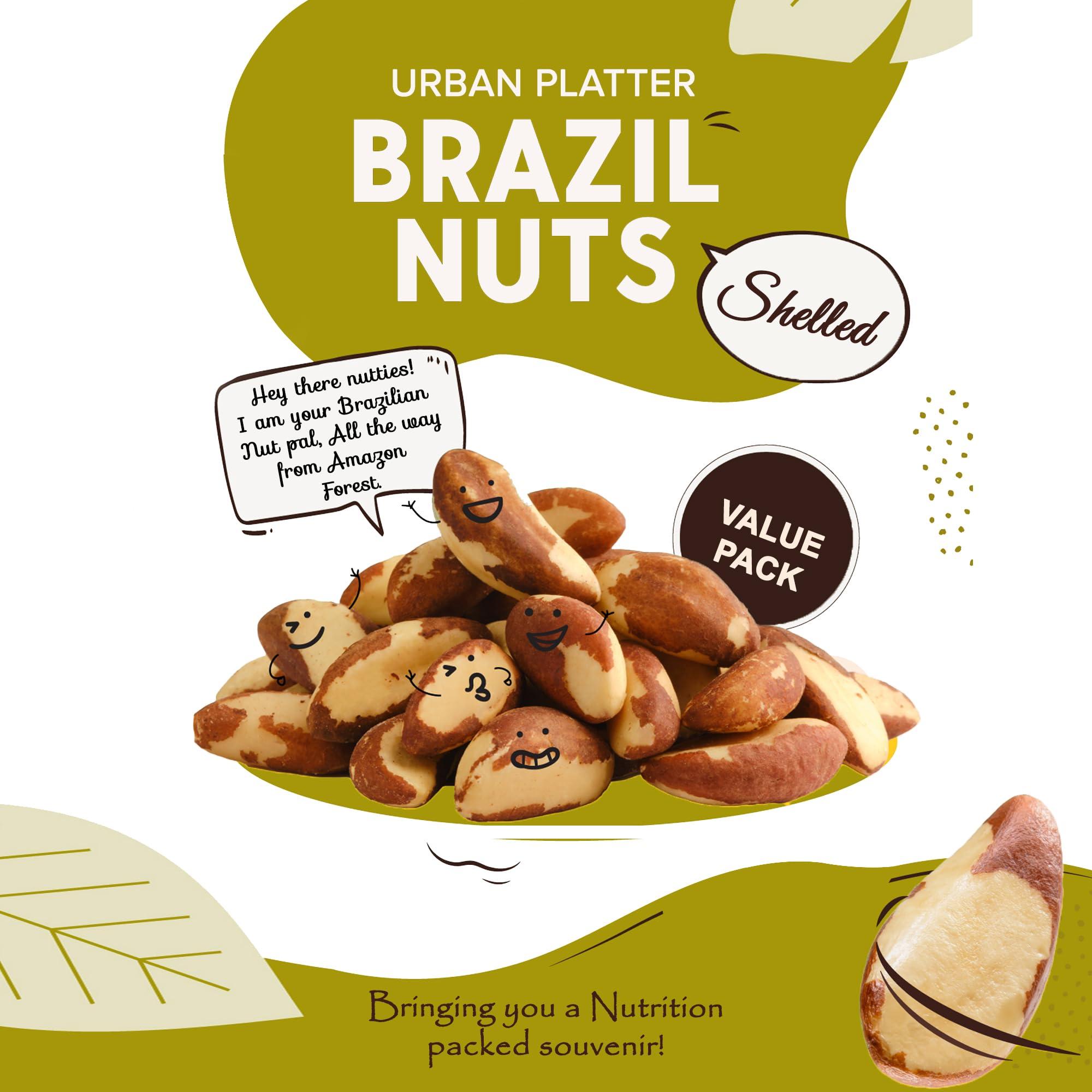 urban platter Urban Platter Exotic Brazil Nuts, 1Kg [ Grade A | Rich in Selenium]