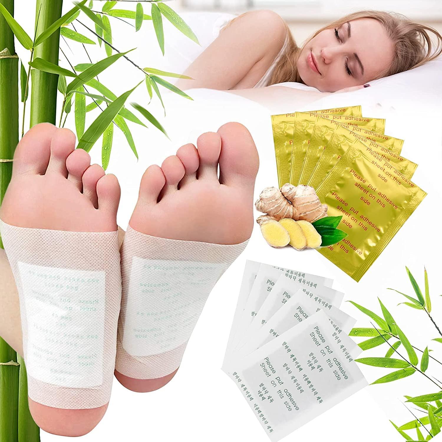 FI FIDROXIMPERIA FI Herbal Foot Pads | Ginger Foot Pads for Your Good Feet | Foot and Body Care | Apply, Sleep & Feel Better | All Natural & Premium Ingredients for Best Combination & Results (30 Count (Pack of 3))