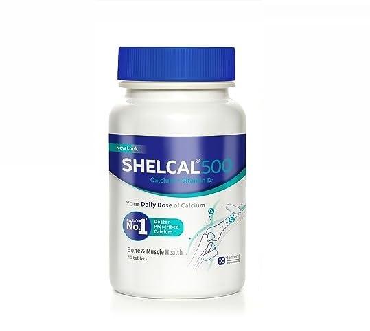 Torrent Torrent Shelcal 500 Calcium Tablets With Vitamin D3 (40 Tablets) | For Healthy And Strong Bone, Joint & Muscles |Calcium Supplement X Pack Of 3