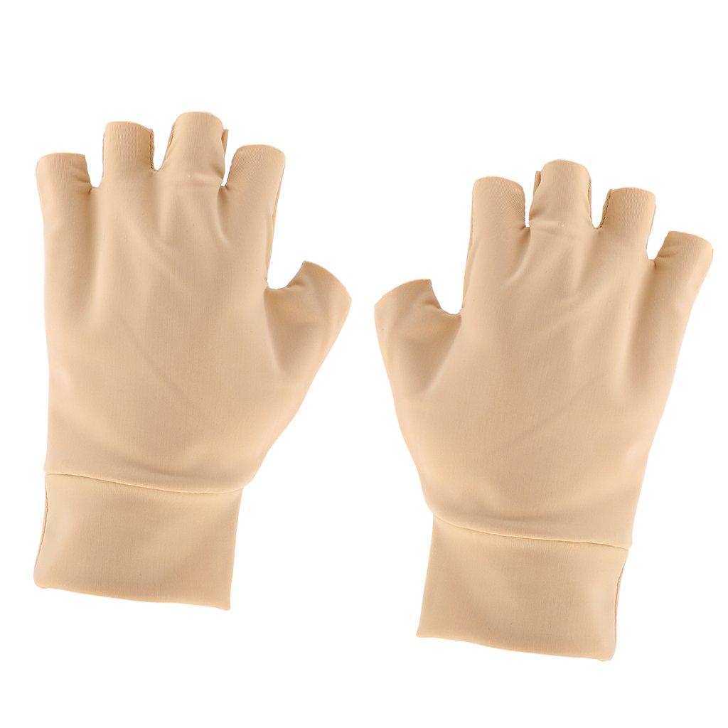 Magideal MagiDeal Magnetic Anti Arthritis Health Compression Gloves Fingerless Glove