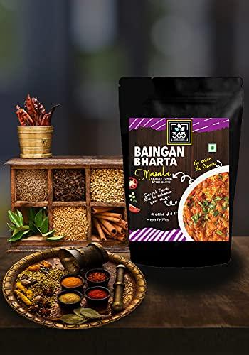 365 STORE TO DOOR 365 STORE TO DOOR Indian Spice - Jain Baigan Bharta Masala, 250 gm | Homemade Powdered | for Healthy Cooking | Ready to use | All Seasonings Spices | Pure & Hygiene | Spice Mix – Pack of 1