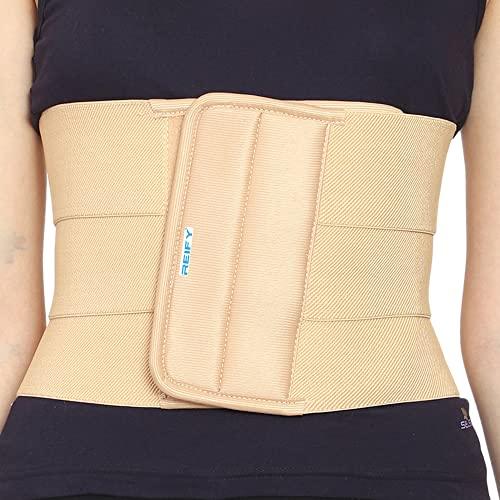 Reify Reify Abdominal Belt after delivery Tummy Reduction Trimmer Belly Slimming Binder for Women post pregnancy care (XXL, Beige)