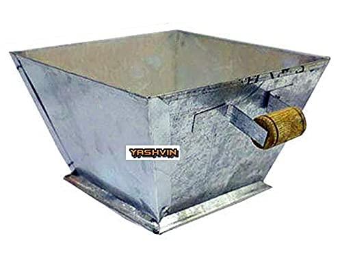 Yashvin YASHVIN Homam Kund 11 INCH Big Size Havan Kund/Yagna Kund for Vedic Hawan Rituals Heavy Wider Base | with Heavy Wooden Handles | Perfect Size for Home Yagna || Make in India SHM240