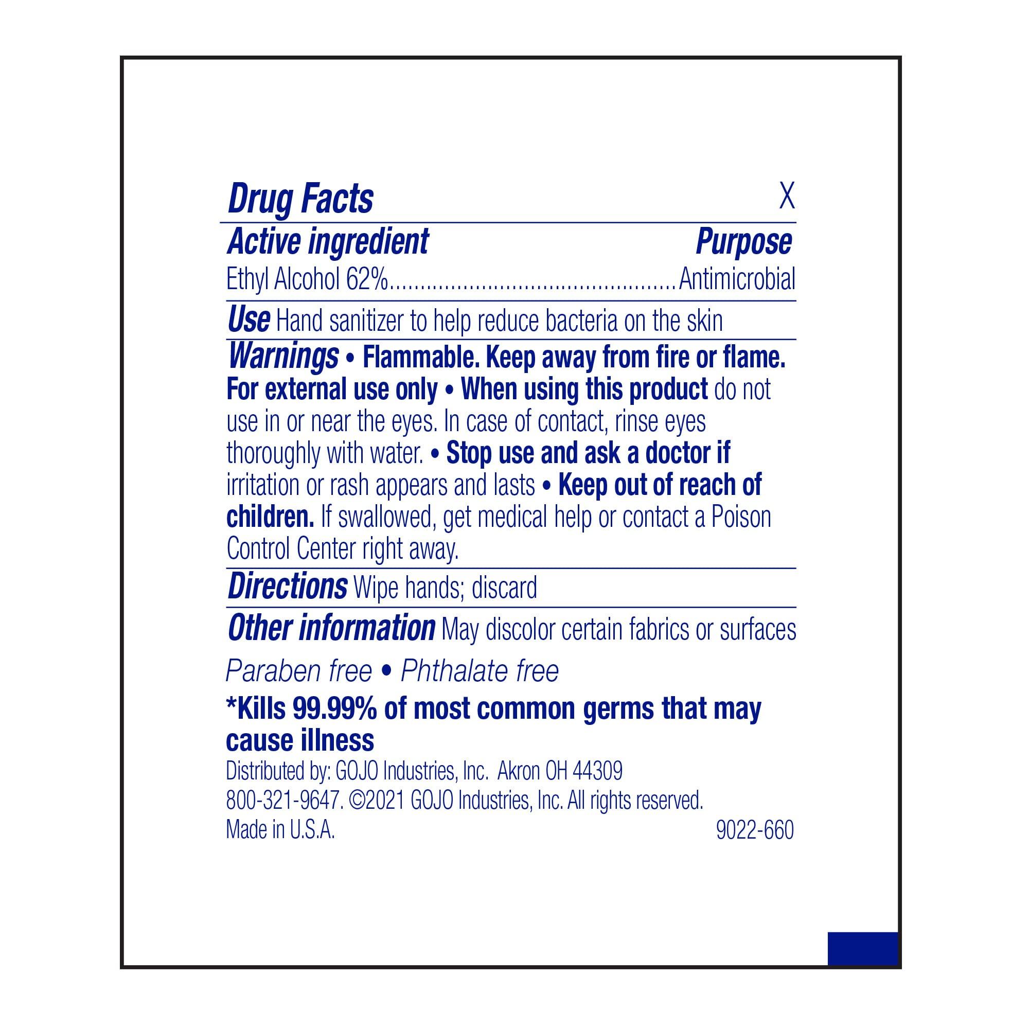 Purell Premoistened Sanitizing Hand Wipes, Towelettes Individually Wrapped, 100/box (Set of 11) by Gojo