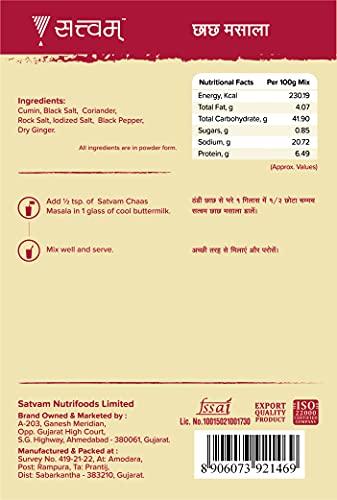 SATVAM Satvam Chaas/Buttermilk Masala (Pack of 2)|(2 * 100g)