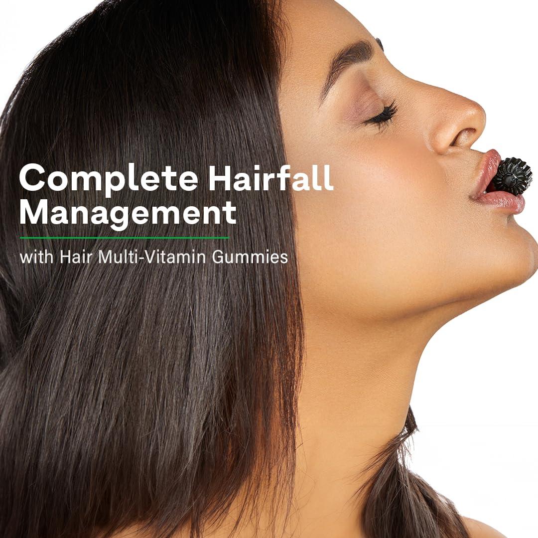 OZiva OZiva Biotin Hair Multivitamins Gummies For Stronger,Fuller,Shinier Hair|Hair Gummies With Keratin Builder,Iron&Vitamins B9,B6&D|Raw Mango Flavour|No Added Sugar (Pack Of 1,30 Gummies)