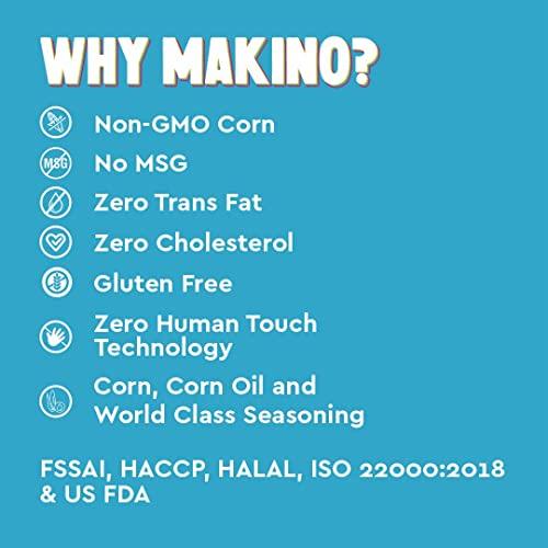 Makino Makino - Nacho Chips Roasted Masala, Peri Peri, Cheese, Jalapeno, Sweet Chilli, Salsa Flavour of 60 Gram | Tortilla | Healthy | Tasty Savoury Snack | Delicious Nacho Chips | Low Calorie - Pack of 6