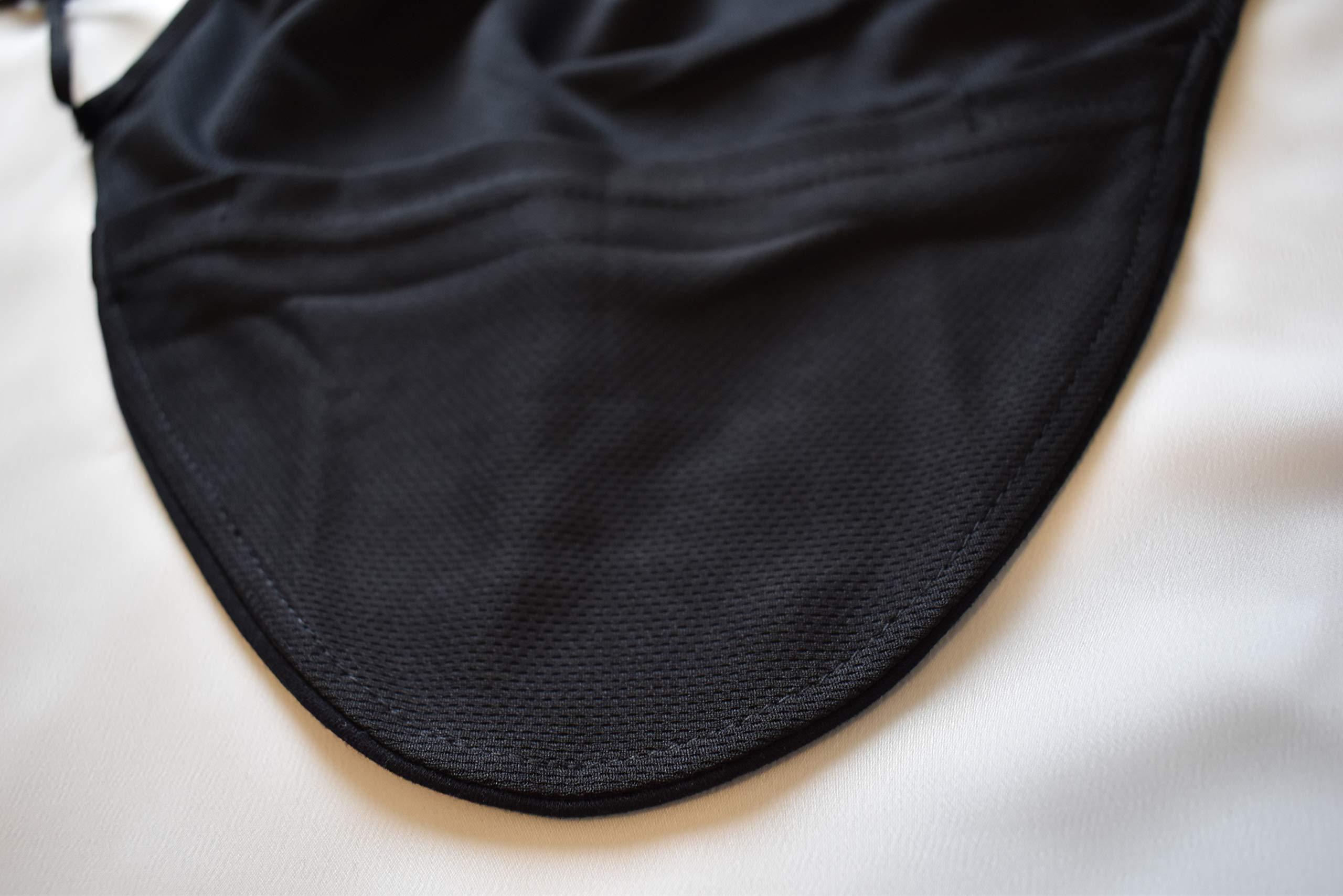 KT Valley Company Beard Face Mask for Men with a Beard, Bearded Men Face Mask, Reusable and Comfortable Beard Mask (Black)