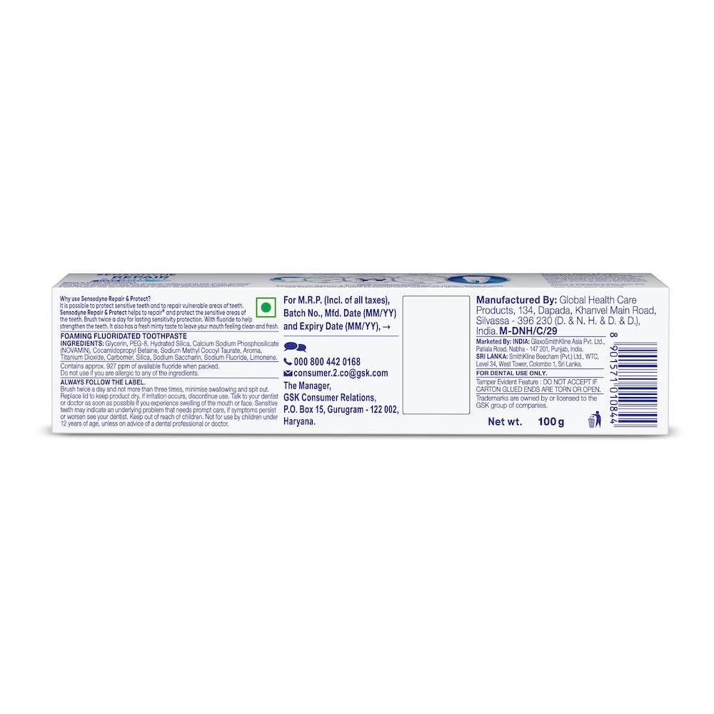 Sensodyne Sensodyne Repair & Protect - 100g | Toothpaste for deep repair of sensitive teeth (Pack of 2)