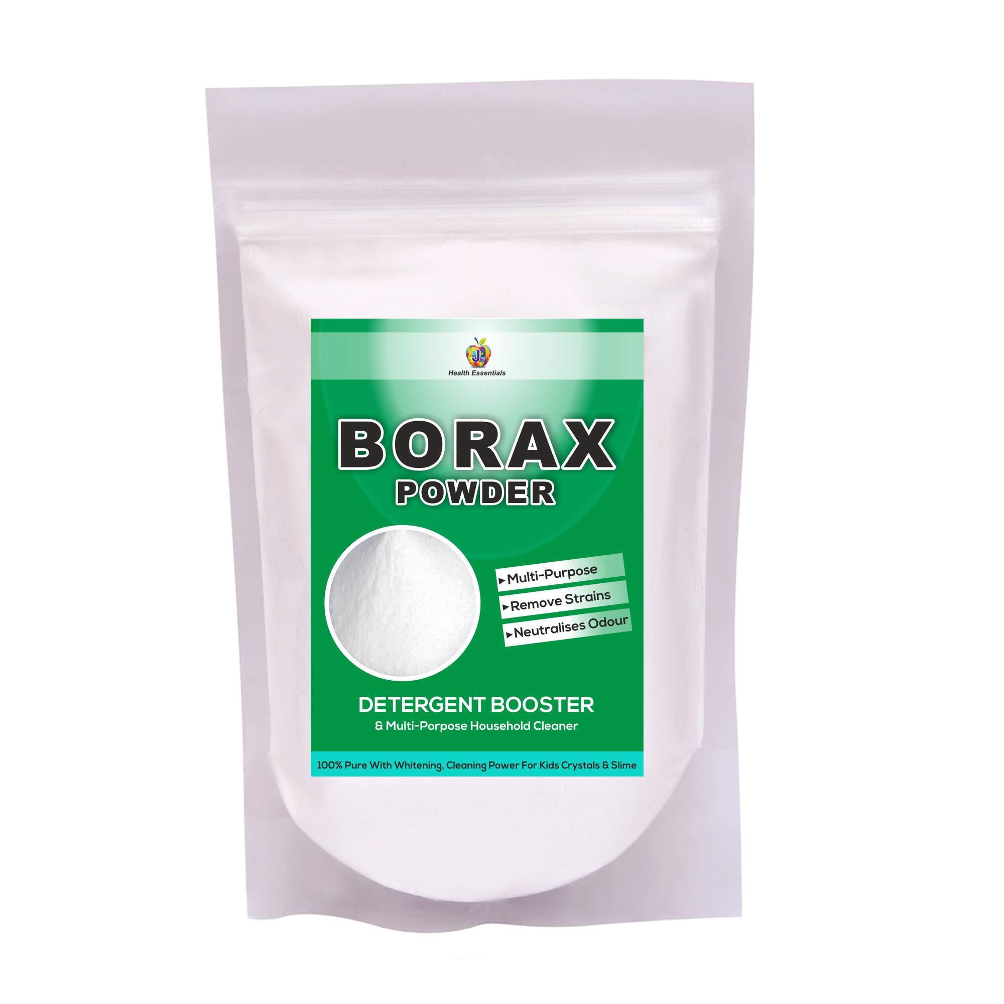 Jioo Organics Jioo Organics 100% Pure Borax Powder - Natural Multi-Purpose Cleaner for Laundry, Home, and DIY Slime - 400g