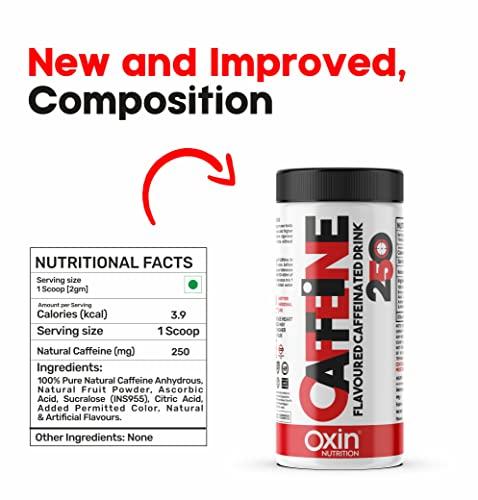 Oxin Nutrition – Desire to be distinct Oxin Nutrition – Desire to be distinct Caffeine 250 Pre Workout Natural Caffeine Powder Supplement, Pack of40 Servings (Berry Icy Blue)