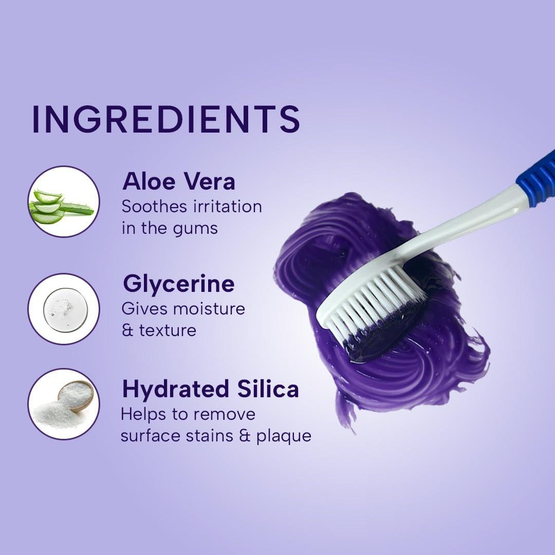 Secaro Secaro Teeth Whitening Toothpaste | Pack of 3 Toothpaste for Fresh Breath | Cleans and Remove the Yellow Stains from Teeth | Cool Blue Color Toothpaste for Teeth Sensitivity | 100gm Each