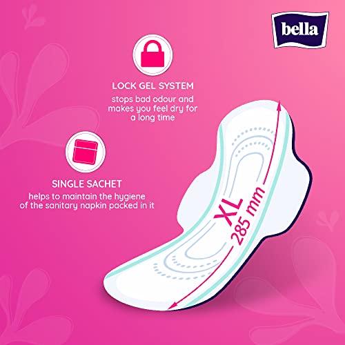Bella Bella Ultra Drai Sanitary Napkins Extra Large 26 Pcs & Herbs Panty Liners, (Verbena Medium)(Pack Of 60)