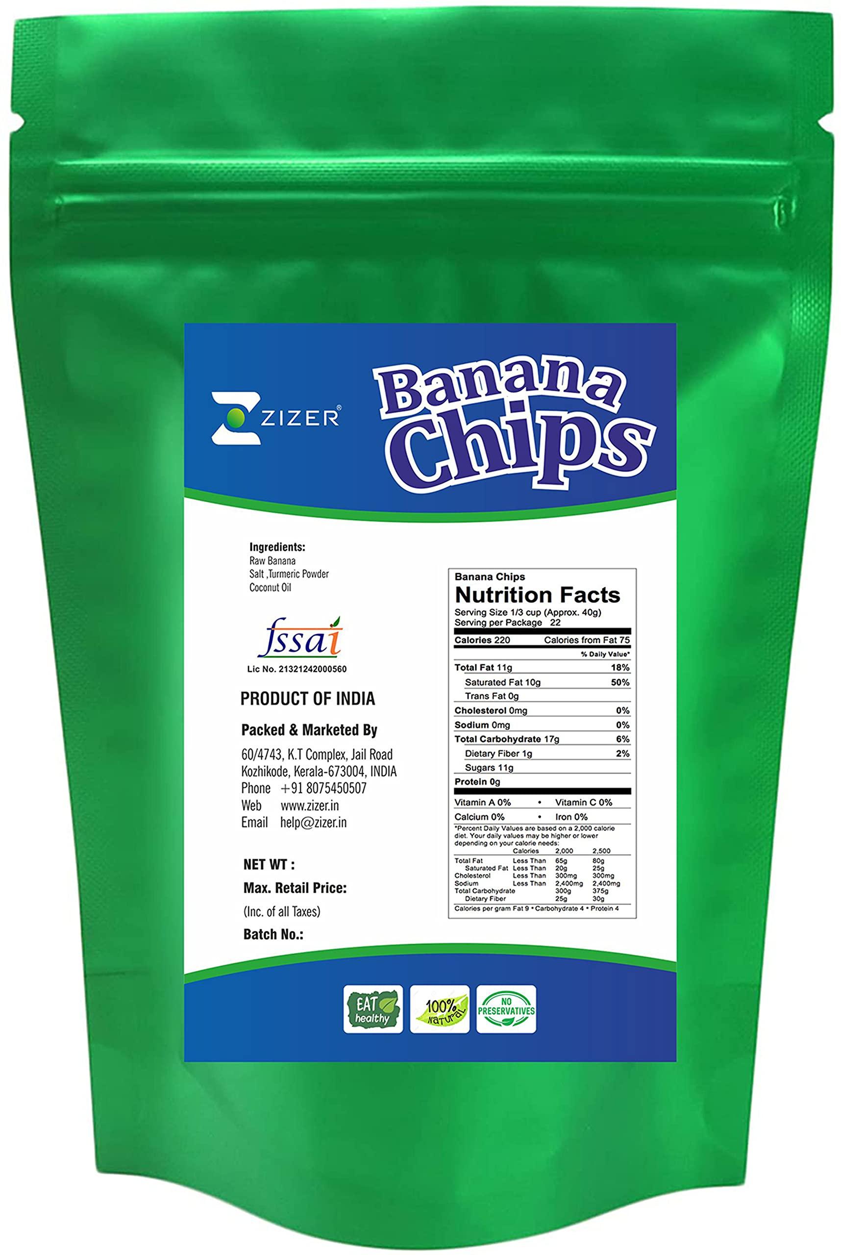 Zizer Zizer Kozhikoden Kerala Banana Chips (250 g)